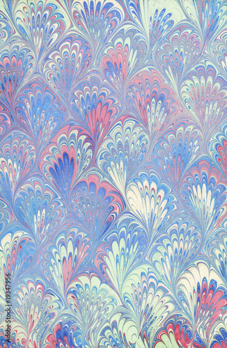 Real marbled paper