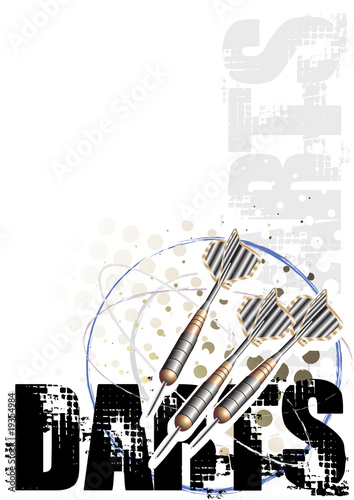 darts circle poster background