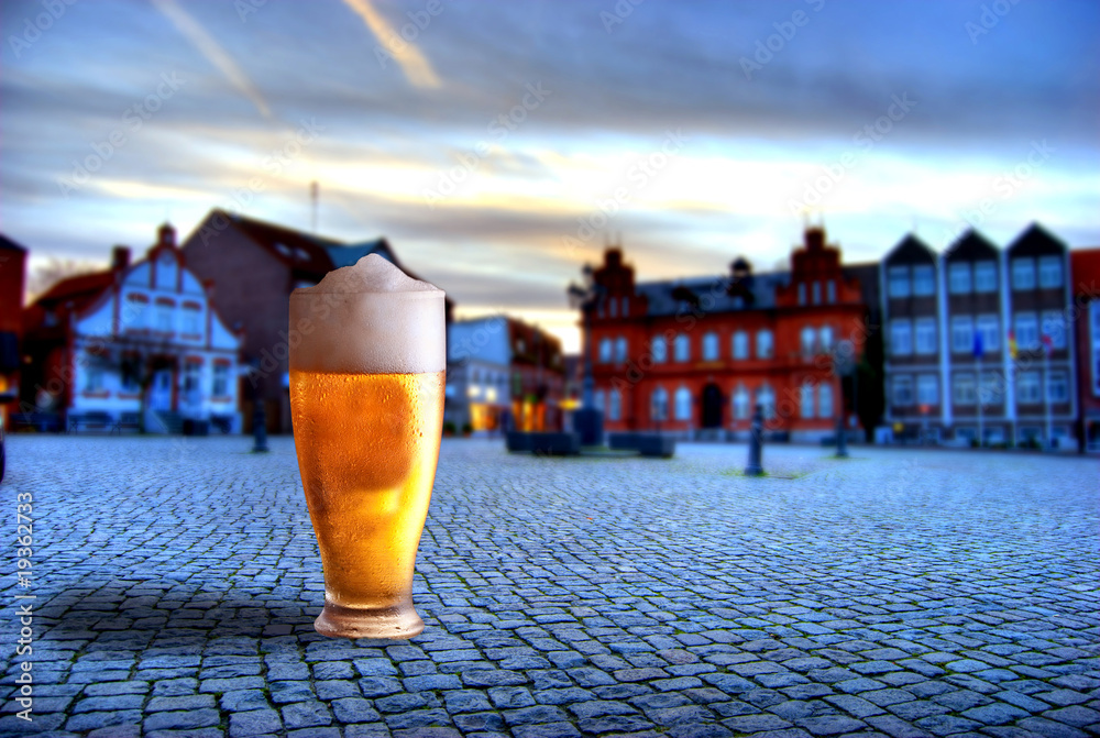 Fototapeta premium Markt Platz Bier