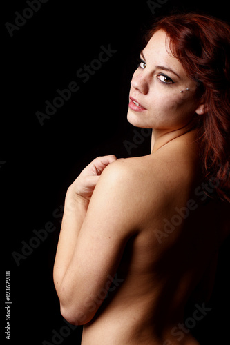 A beautiful nude woman.