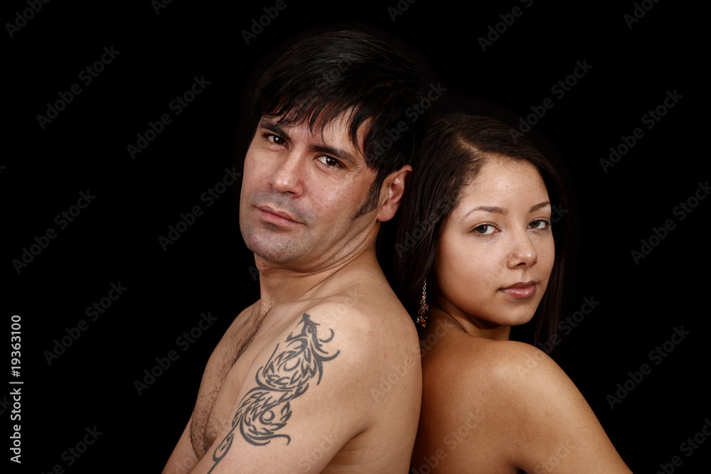 Young couple with no clothes Young couple with no clothes