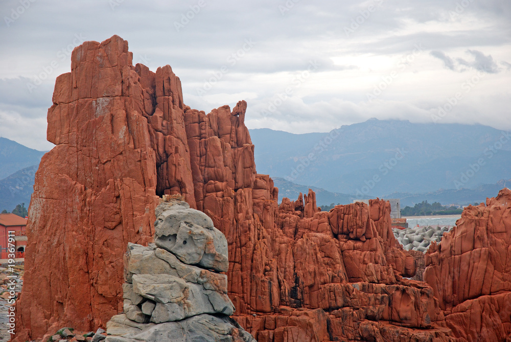 Fototapeta premium Red Rocks Arbatax, Sardinia