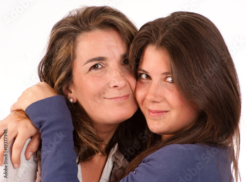 Loving portrait of a mom an...