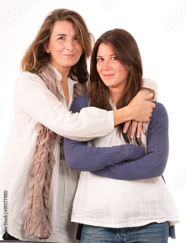 Mom and teenage daughter