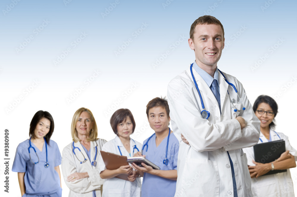 Fototapeta premium Friendly Doctor team