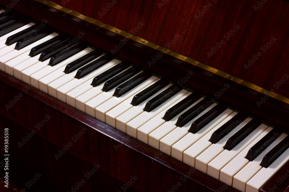 old upright piano in mahogany varnished old upright piano in mahogany varnished