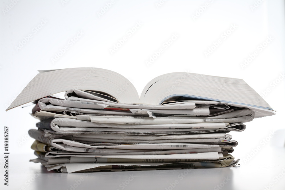 book and newspaper