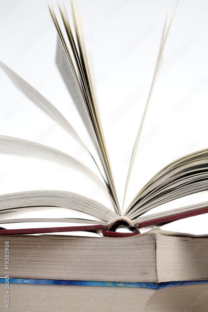 Fototapeta premium open book with white background