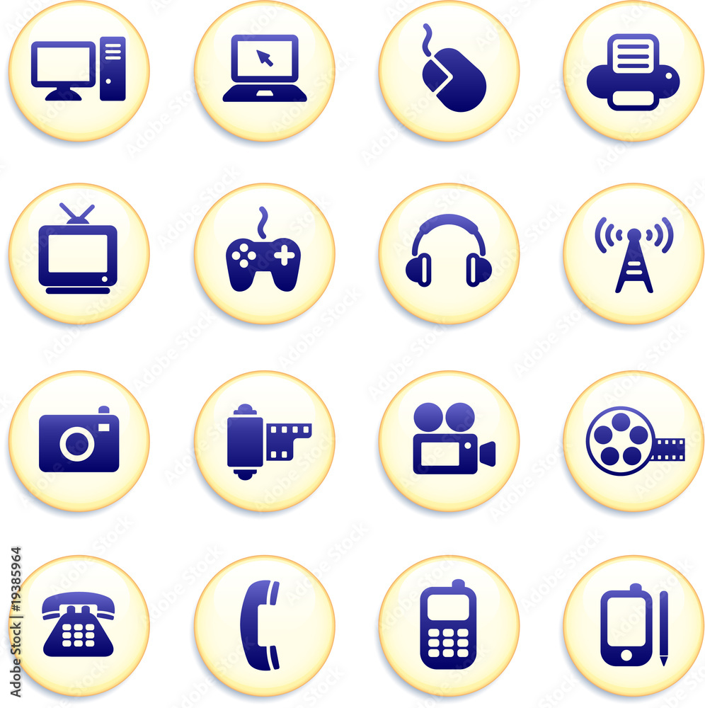 Fototapeta premium Technology Buttons