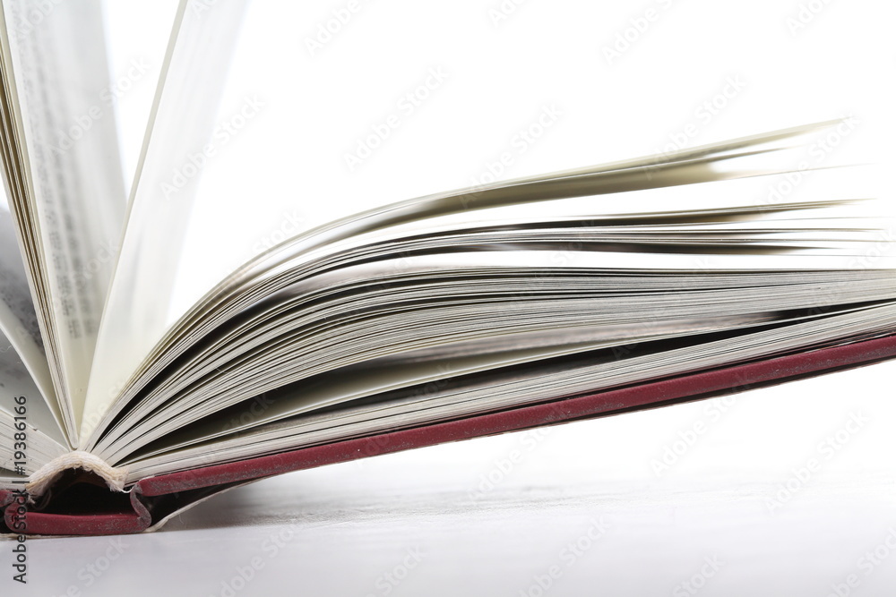open book with white background open book with white background