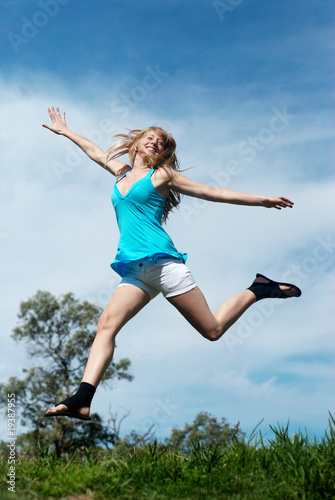 girl jumping © Andriy Petrenko