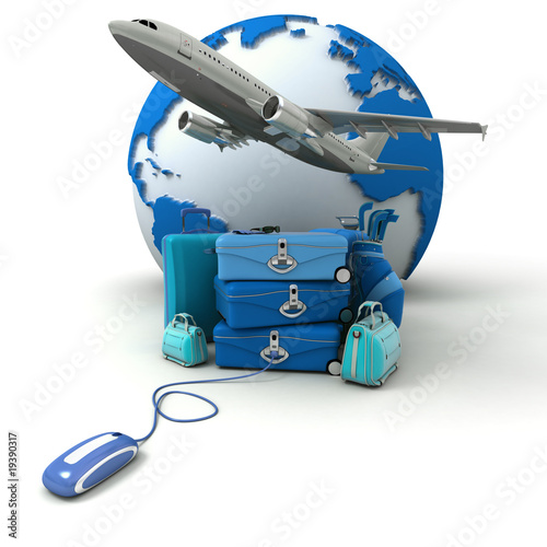 Blue golf trip flight booking