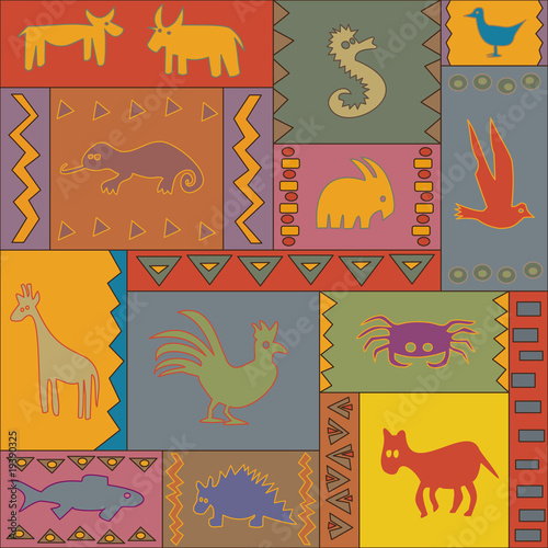 afrika tiere teppich