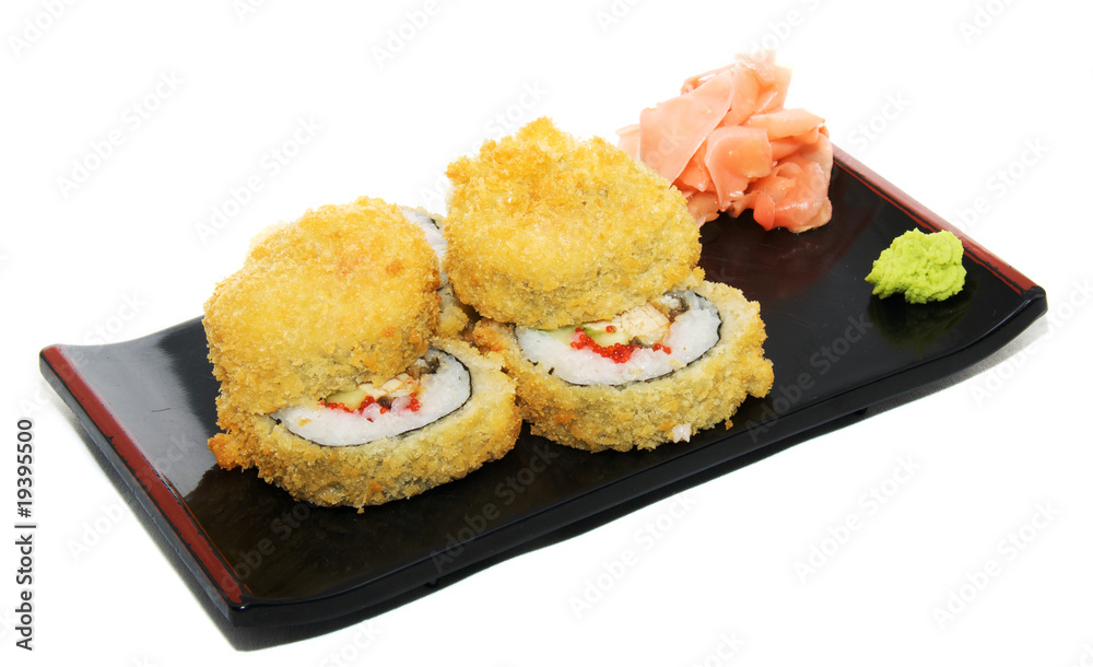 Japanese cuisine: seafoods sushi Japanese cuisine: seafoods sushi