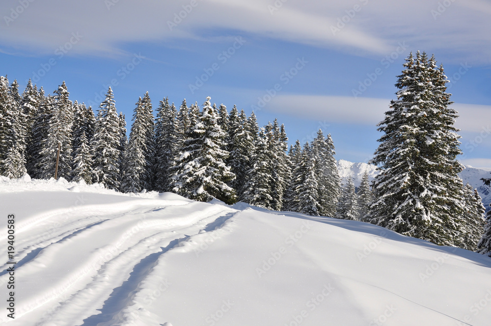 Majestic alpine scenery. Braunwald, Switzerland