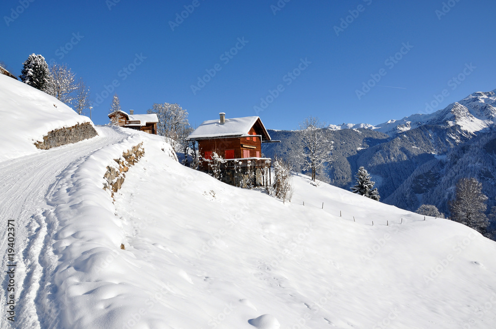 Majestic Alpine view. Braunwald, Switzerland