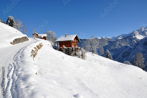 Majestic Alpine view. Braunwald, Switzerland