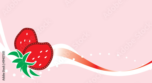 background with strawberry
