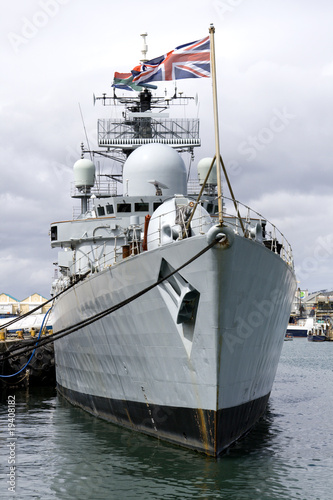 Fotografie HMS Liverpool Destroyer of the Royal Navy in Cape Town