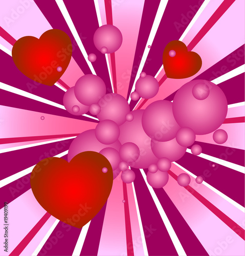 Holidays poster for Valentine's day. Design template card.