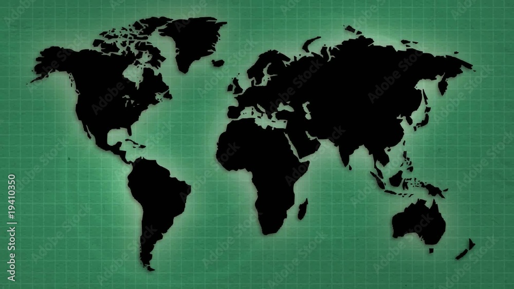 World Map with Red Points World Map with Red Points