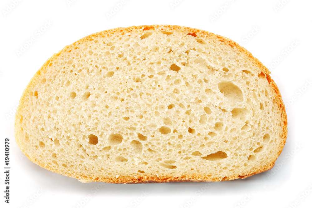 Slice of wheat bread.