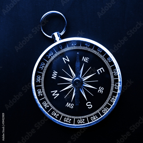 macro of compass