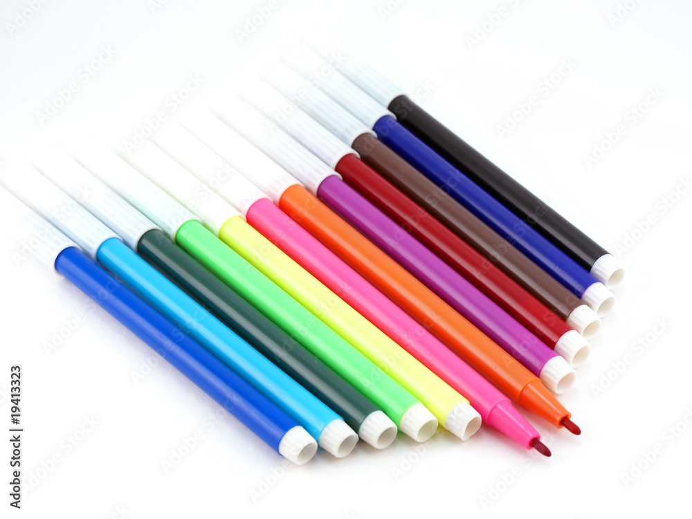 Set of color felt-tip pens Set of color felt-tip pens