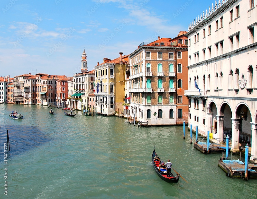 The main canal at Venice in Italy