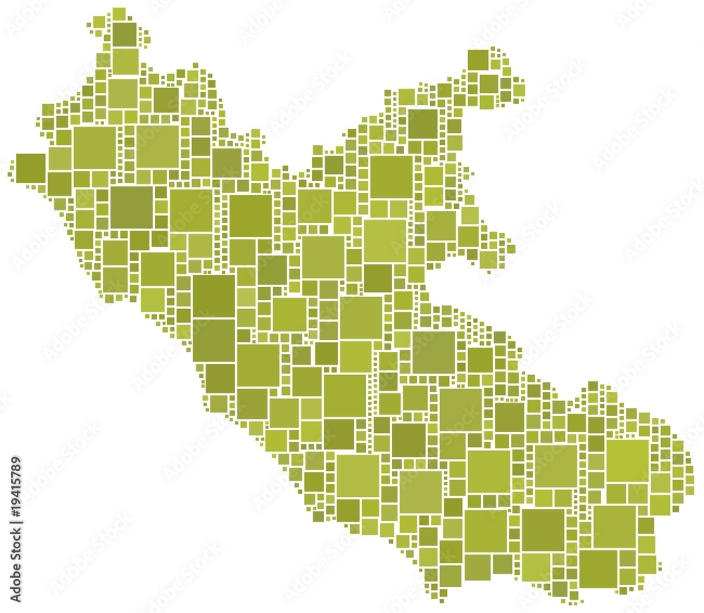 Map of Lazio (Italy)