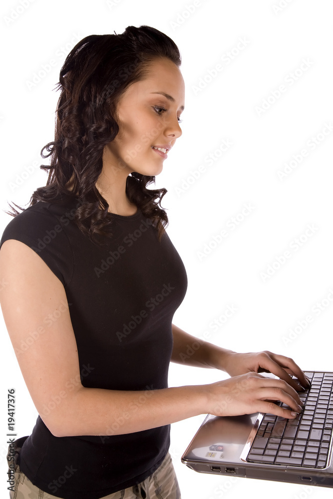 Naklejka premium computer army letter