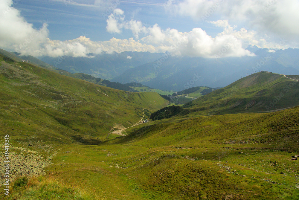 Fototapeta premium Furglerwanderung - hiking to mountain Furgler 20