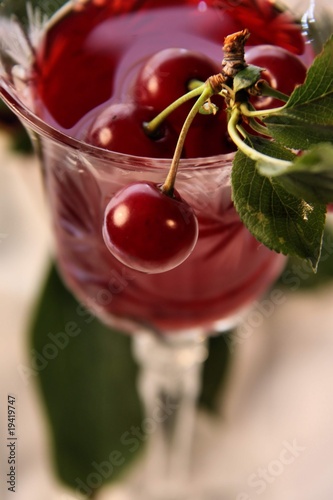 cherry and wine.