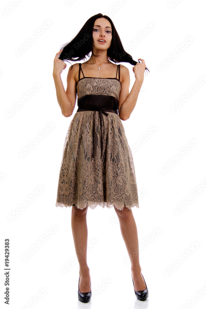 Fototapeta premium Full length portrait of an attractive woman