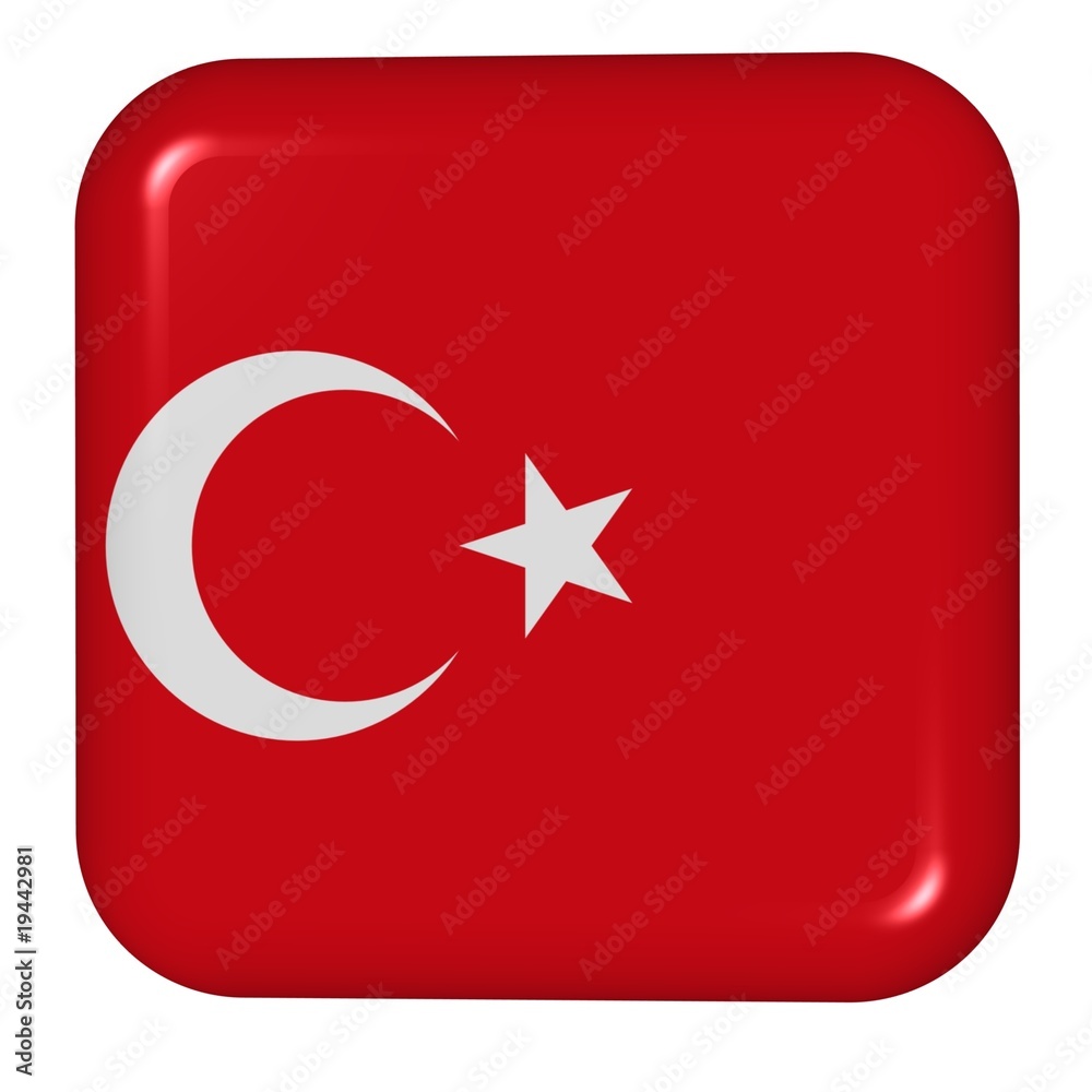 button in colors of Turkey