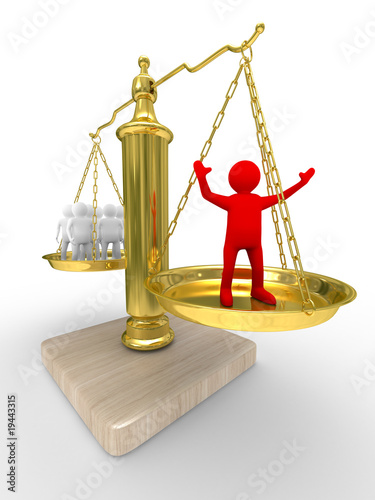 leadership concept on white...