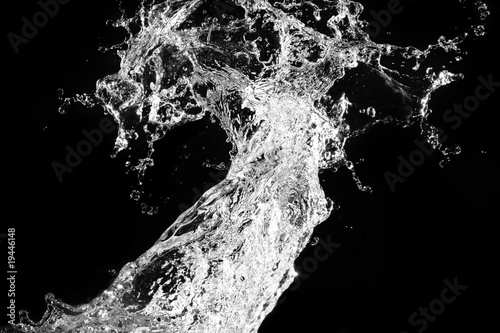 Wallpaper Mural Stylish water splash. Isolated on black background Torontodigital.ca