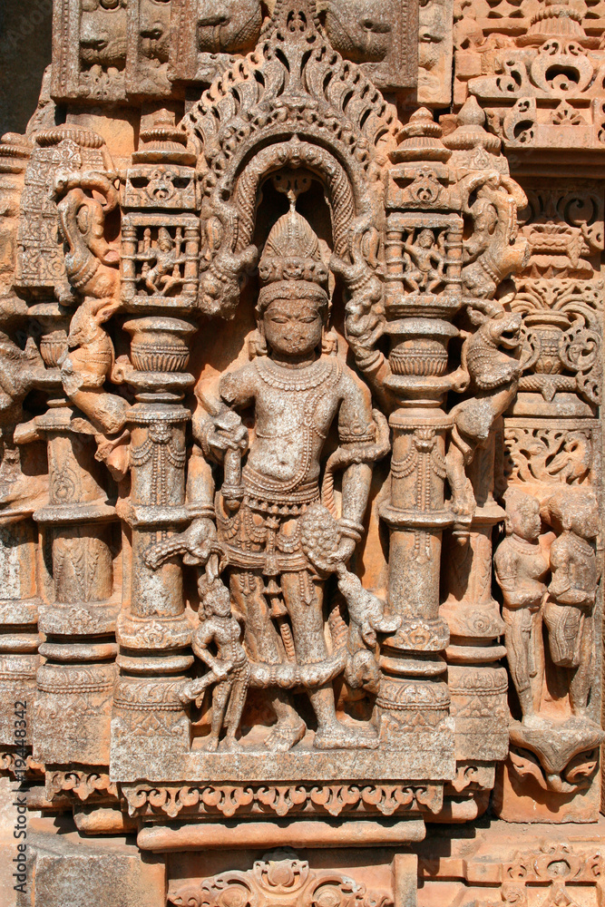 Shiva carving in Nagda Temple, Rajasthan