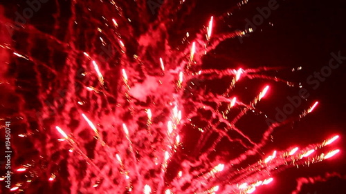 Red fireworks