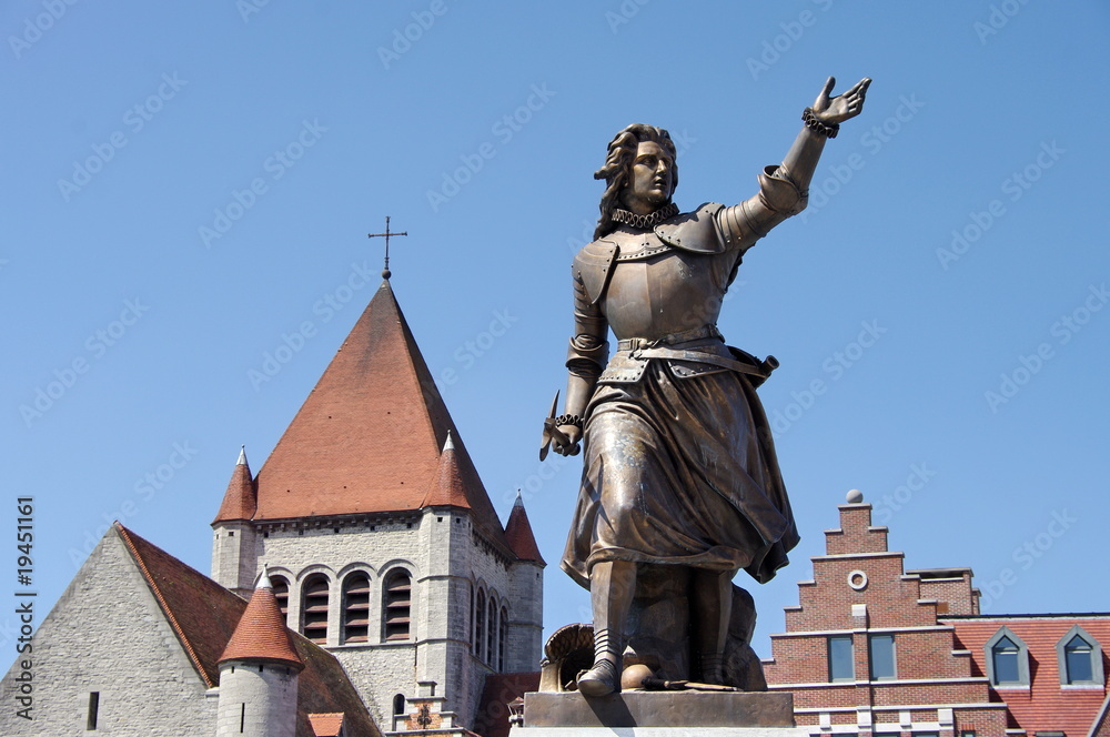 Statue de la princesse Despinoy, Tournai, Belgique