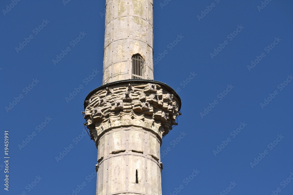 Minaret of Galerius palace at Thessaloniki, Greece