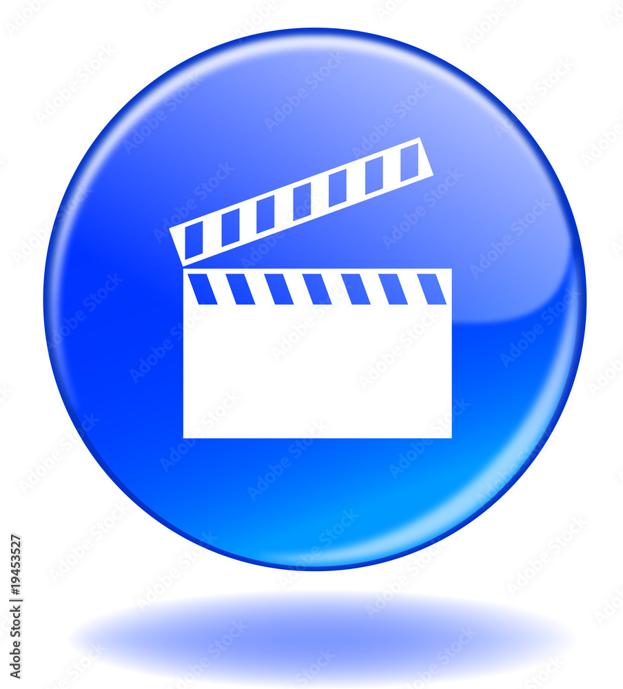 Bouton CINEMA (Cinéma Rond Clap Sorties Programme Films Web)