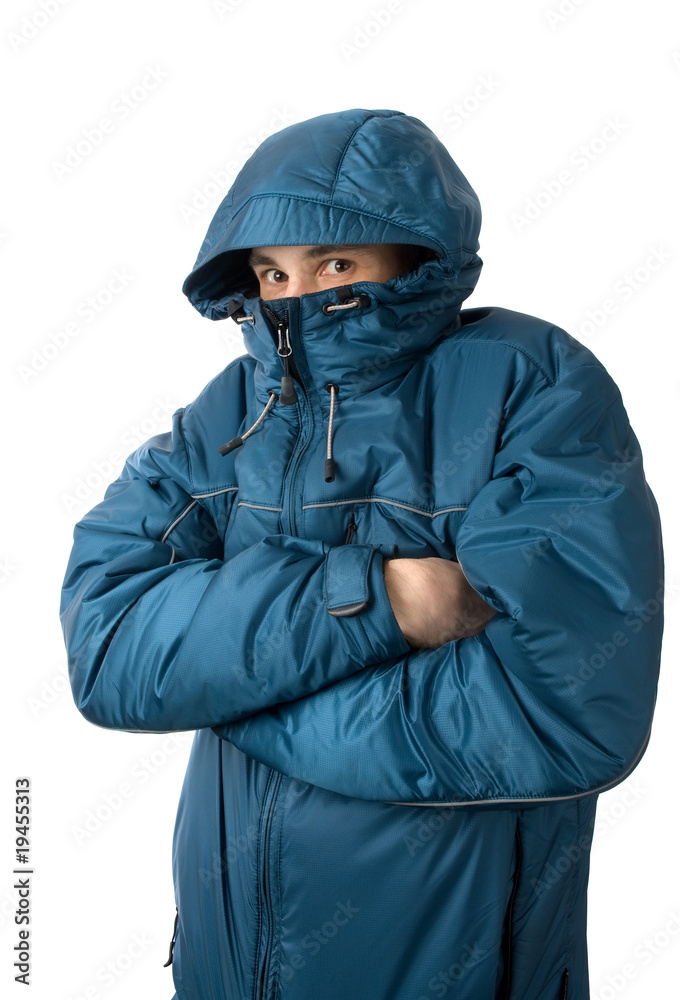 man freezing man freezing