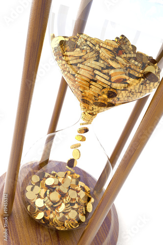 Time is money. Hi-res digitally generated image.