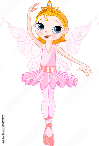 Cute fairy ballerina