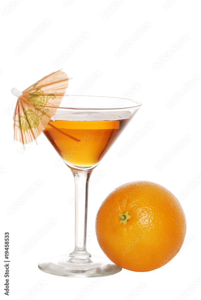 Orange Martini With An Umbrella Orange Martini With An Umbrella