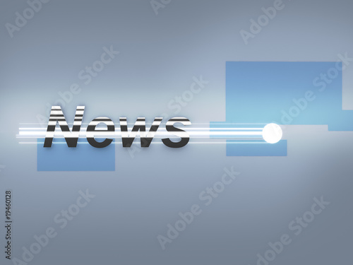 breaking News 3d metal logo photo