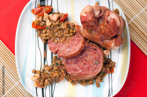 Modena Pig Trotter with Lentils photo