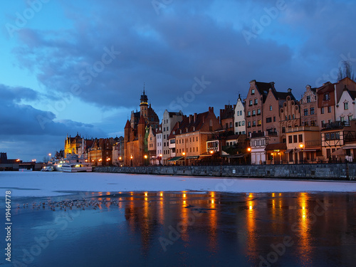 Gdansk of Riverside at dawn