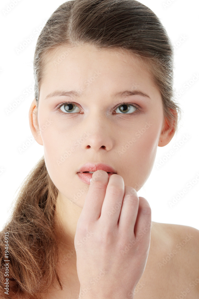 Removeing her make-up Removeing her make-up